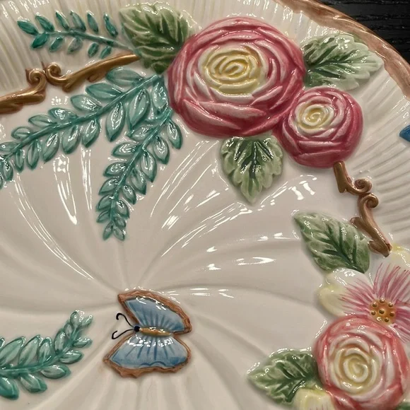 Fitz and  Floyd Classics vintage decorative plate Woodland Spring 3D - Picture 5 of 6